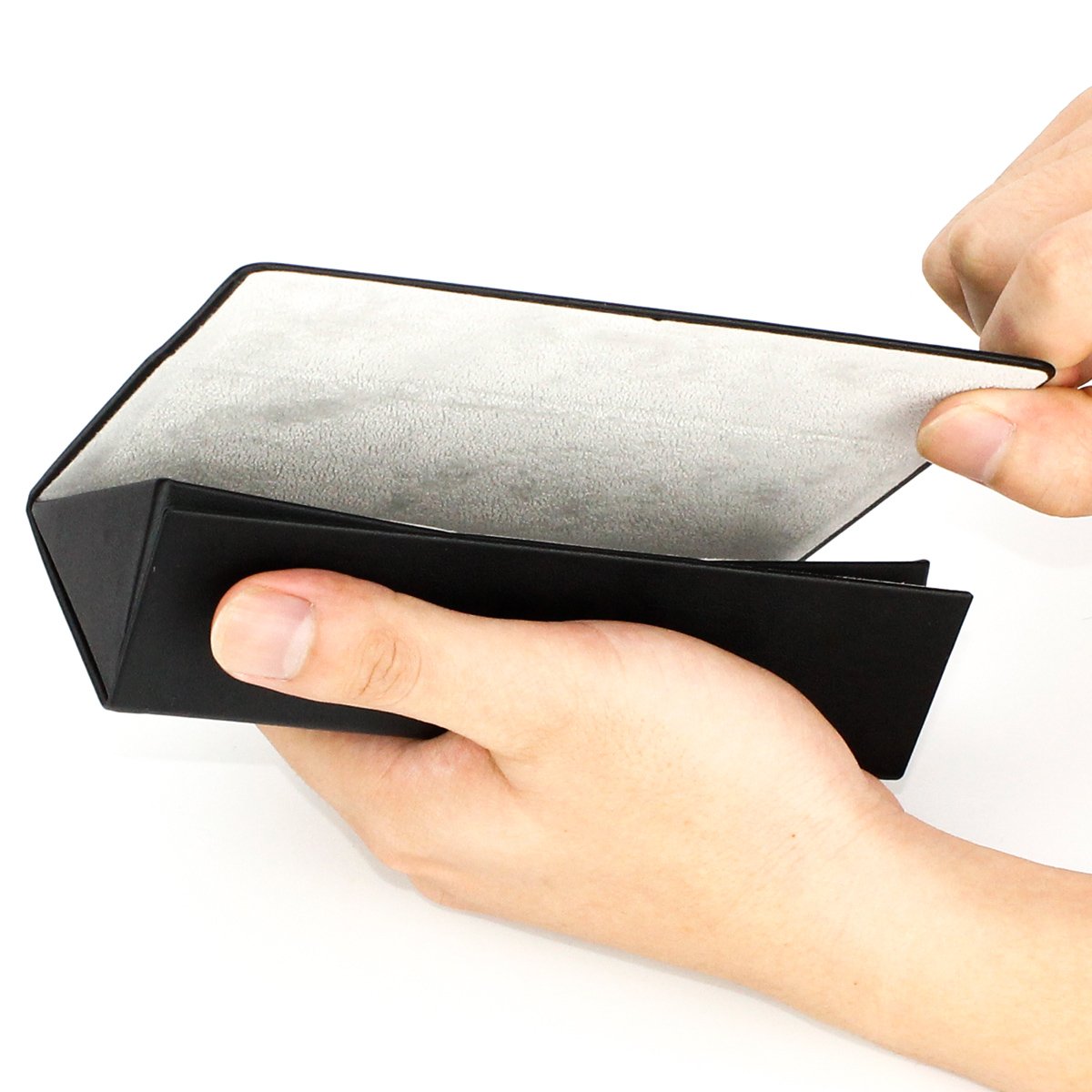 Folding Eyeglasses Case,Ezeso Portable Ultralight Retro Spectacles Box