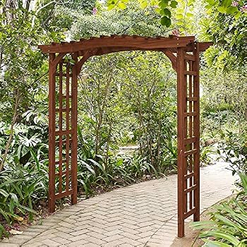 wooden garden arbour