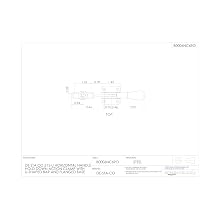 DE STA CO 215-U Horizontal Handle Hold Down Action Clamp with U-Shaped Bar and Flanged Base