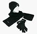 Ladies Tiny Snowflakes Fleece Glove, Scarf & Hat Set by CTM