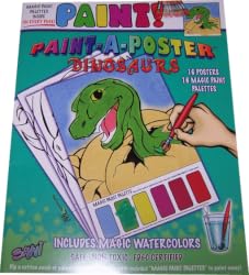 Paint A Poster Books Dinosaurs