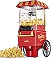 Retro Popcorn Maker, Popcornmaschine, Ohne Fett, mit Heissluft, Fettfrei