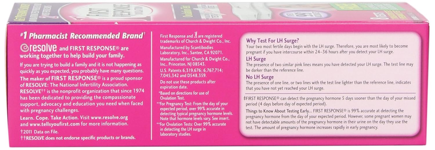 Amazon.com: First Response Ovulation Plus Pregnancy Test, 8 Count ...