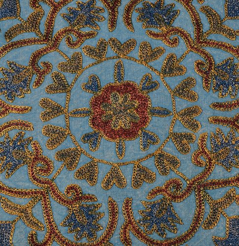 Imagen 3 de Cubierta hecha a mano del bordado Cojín Set Work Size 16 x 16 pulgadas Juego de 5 piezas