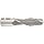 Melin Tool A-L Cobalt Steel Square Nose End Mill, General Purpose, Uncoated (Bright) Finish, Single Cut, 2 Flutes, Center Cutting