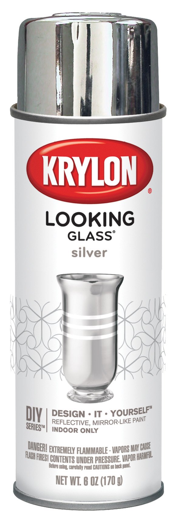 Krylon Looking Glass Mirror Like Aerosol Spray Paint K09033000 6 Oz