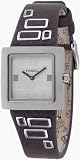 Fossil Jr9519 Ladies Ss Brown Leather Strap Silver Dial
