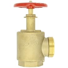 Moon 170-2521 Brass Angle Hose Valve, Rising Stem, 2-1/2" FNPT x MNH