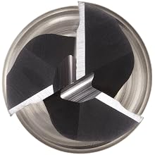Niagara Cutter A337 High Speed Steel (HSS) Square Nose End Mills, Inch, Weldon Shank, TiCN Finish, Finishing Cut, 37 Degree Helix, For Use With Aluminum