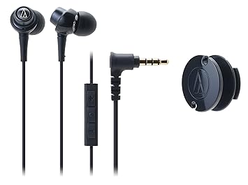 【クリックでお店のこの商品のページへ】audio-technica dip カナル型イヤホン iPod/iPhone/iPad専用 ブラック ATH-CKL203i BK： 家電・カメラ