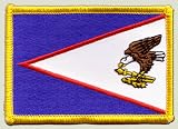 Aufnäher Patch Flagge Amerikanisch Samoa - 8 x 6 cm