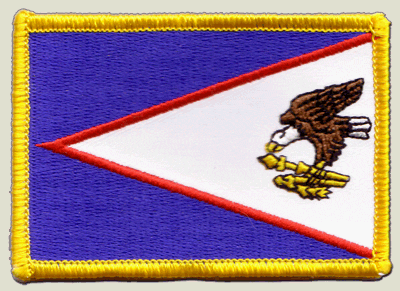 Aufnäher Patch Flagge Amerikanisch Samoa - 8 x 6 cm