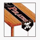Beistle - 50933 - Printed Beware Of Pirates Table Runner- Pack of 12