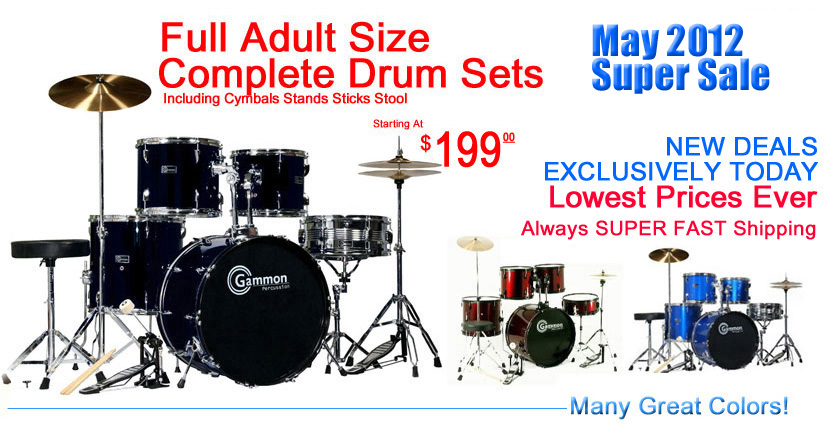 Full adult size drum sets for sale cheap wholesale discount