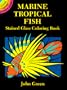 Marine Tropical Fish Stained Glass Coloring Book (Dover Stained Glass Coloring Book)