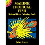 Marine Tropical Fish Stained Glass Coloring Book (Dover Little Activity Books)
