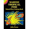 Marine Tropical Fish Stained Glass Coloring Book (Dover Stained Glass Coloring Book)