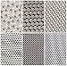 Jelly Roll 25 Cotton Quilting Fabric Strips 2.5 X 43-inch Classic Black and White No Duplicates