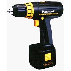 Panasonic EY6406FQKW 12 Volt 3/8-Inch Cordless Hyperformance Drill Kit with 2 Ni-CAD Batteries