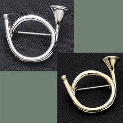 Equestrian Hunting Horn Stock Pin