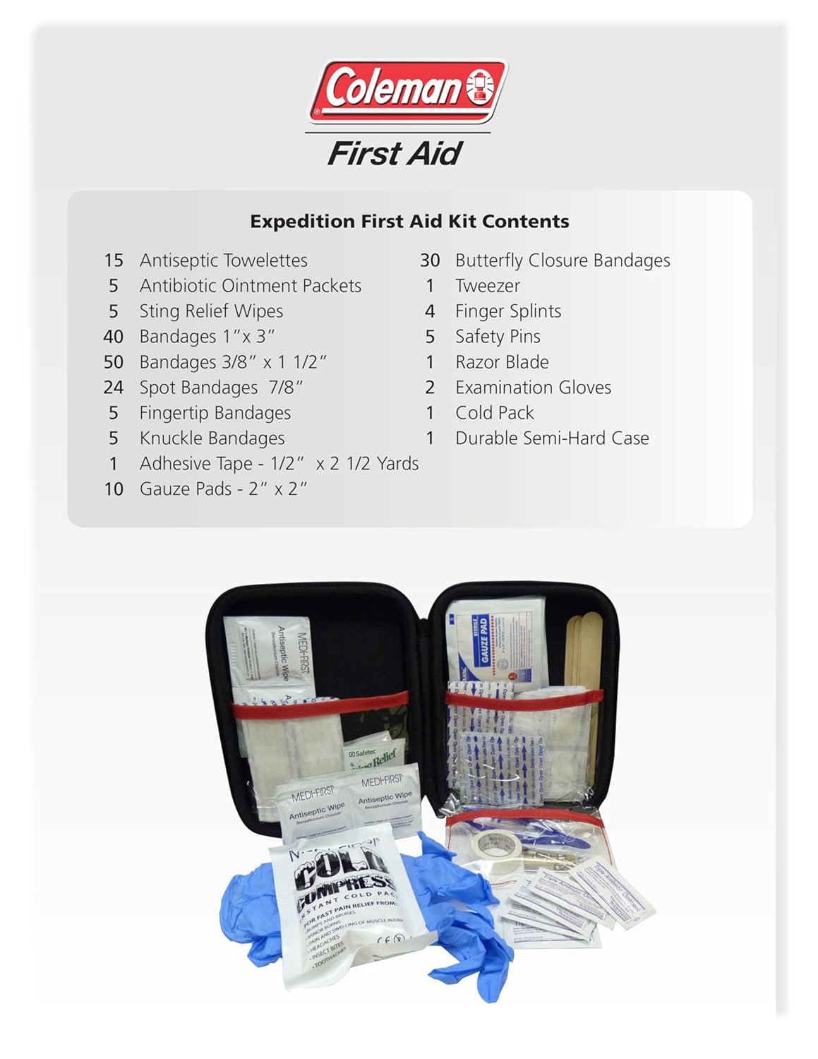US Coleman Expedition First Aid Kit 205Piece , Red 11street Malaysia First Aid Supplies