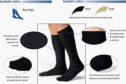 Jobst for Men Casual Support Socks Over-the-Calf 30-40mmHg