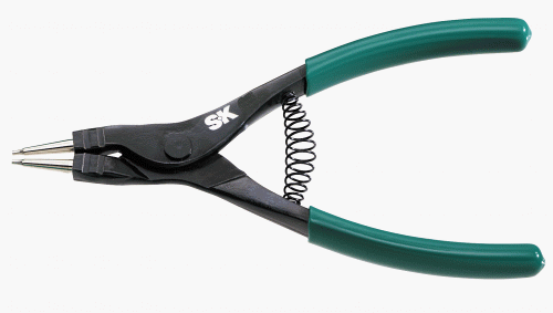 SK Hand Tools 7638 Zero-Degree Tip Int/Ext Convertible Retaining Ring Pliers
