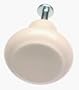 Amerock 1-3/8-Inch Diameter Ceramic Knob, Light Almond Ring #BP1323-A