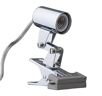 【クリックで詳細表示】ヤザワ クリップライトクローム1灯E17電球なし CLX4024CH： ホーム＆キッチン