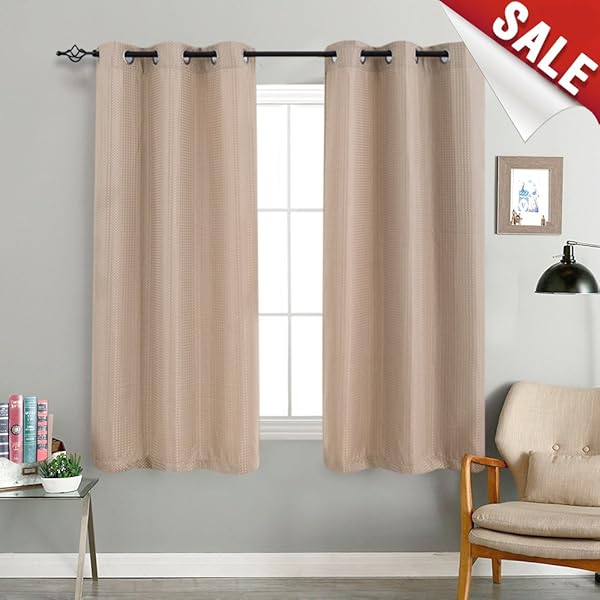 Jinchan Privacy Curtains For Bedroom Grommet Top Room Dimming