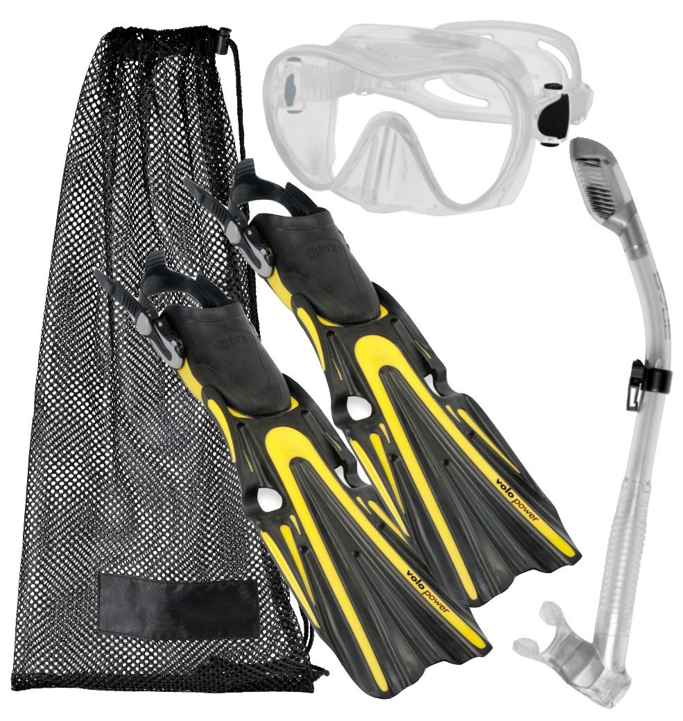 Mares Volo Power Fin Mask Snorkel Scuba Diving Gear Set eBay