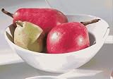 Ten Strawberry Street Set of 6 Oval Royal Oval Cereal Bowls, White.