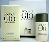 Acqua Di Gio for Men Gift Set - 3.4 oz EDT Spray + 2.6 oz Deodorant Stick