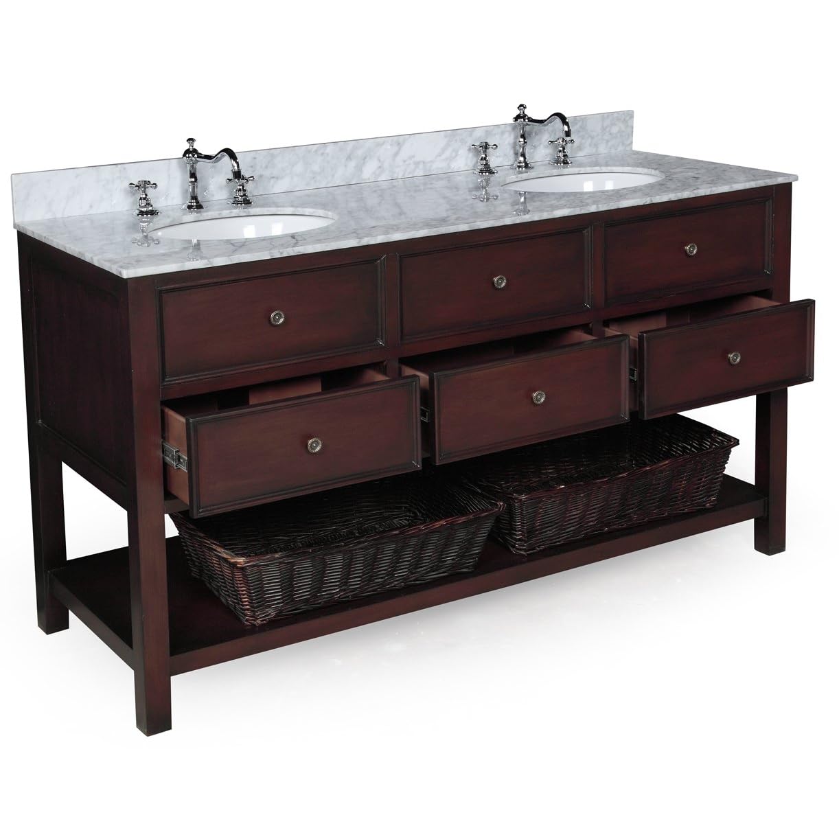 Pottery Barn Style Bathroom Double Vanities
