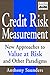 Book Credit Risk Measurement: New Approaches to Value at Risk and Other Paradigms, 1st Edition
