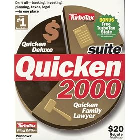 Quicken Suite 2000 (includes Quicken Deluxe 2000, Quicken Family Lawyer 2000, Quicken TurboTax Deluxe