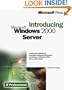 Introducing Microsoft Windows 2000 Server