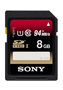 Sony 8GB SDHC Class 10 UHS-1 Memory Card (SF8UX/TQ)