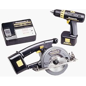 Panasonic EYC135NQKW 15.6-Volt NiMH Cordless 2-Tool Combo Kit, includes 1/2-Inch Drill/Driver and Circular Saw