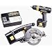 Panasonic EYC135NQKW 15.6-Volt NiMH Cordless 2-Tool Combo Kit, includes 1/2-Inch Drill/Driver and Circular Saw