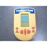 1995MiltonBradleyCompanyMBMiltonBradleyConnectFourLCDElectronicHand-Held#4634(YellowBodyVersionwithReddishButtonsandWhite/BlueLetteringonTop)