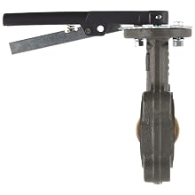 Milwaukee Valve CL223E Series Cast Iron Butterfly Valve, Lug Style, Aluminum/Bronze Disc, EPDM Seat, Lever Handle, Flanged