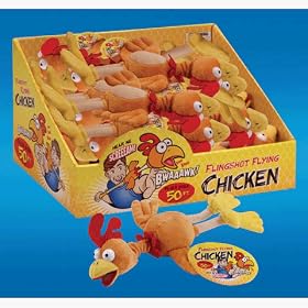 Slingshot Flying Chicken With Cockadoodle Scream Sound thumbnail