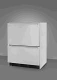 71PlYRYZILL. SL160  Summit Appliances SP6DS2D 2 Drawer All refrigerator With Automatic Defrost   Stainless Steel