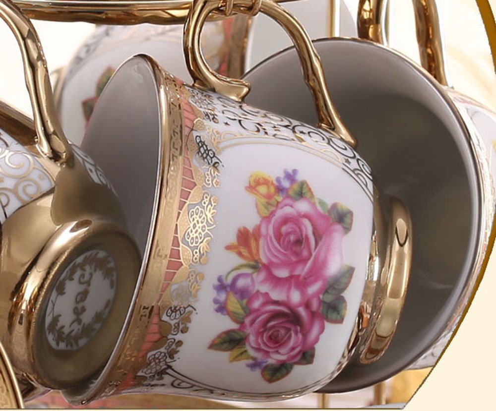 ufengkeWedding Birthday 13 Piece Gold Red Flower EuropeanStyle Chinese