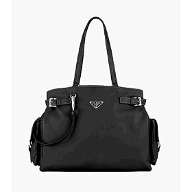 Prada Handbag BR2958 Black Leather