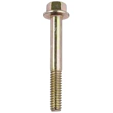 Grade 8 Steel Flange Bolt, Zinc Yellow-Chromate Plated Finish, Hex Head, UNC Threads, Hex Head, Meets IFI-111 (2002)/SAE J429 (1999)/ASTM B633 Specifications, 1/4"-20 Thread Size, 2" Length, Partially Threaded, Pack Of 50