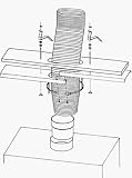 Chimney Plus 322806 Protech RTA6- 6'' Top Vent Kit