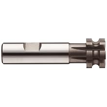 Niagara Cutter CCS150 Concave Radius Shank Type Cutter, High Speed Steel, Uncoated (Bright), Weldon Shank, 1" Cutter Diameter, 6 Flutes, 1/8" Radius, 0.625" Width