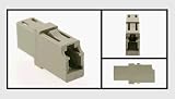 LC to LC Simplex Fiber Optic Coupler, Multimode, Phosphor Bronze Alignment Sleeve